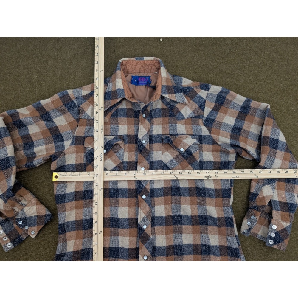 70's Bardon Ponderosa Wool/Nylon Shirt Size Medium Camping/Hiking - Picture 3 of 9